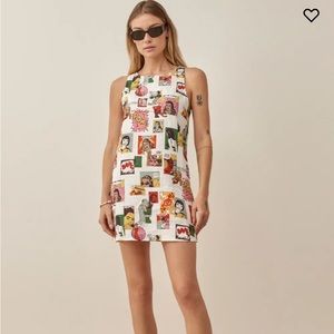 Reformation Jessi Linen Dress in Comic Book
